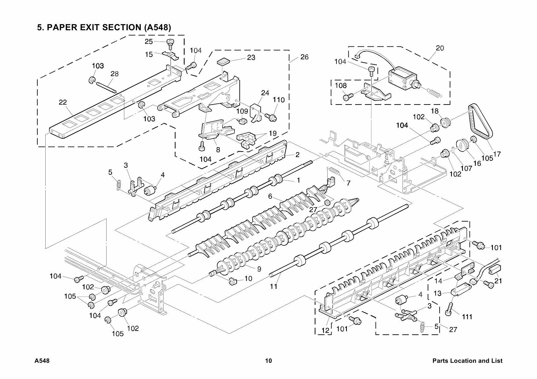 RICOH Options A548 AUTO-REVERSE-DOCUMENT-FEEDER Parts Catalog PDF download-6